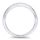 Wedding Band 14k White Gold Diamond Straight