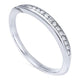 Wedding Band 14k White Gold Diamond Straight