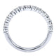 Wedding Band 14k White Gold Diamond Straight