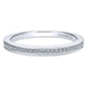 Wedding Band 14k White Gold Diamond Straight