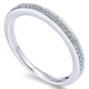 Wedding Band 14k White Gold Diamond Straight