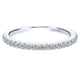 Wedding Band 14k White Gold Diamond Straight
