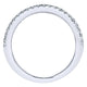 Wedding Band 14k White Gold Diamond Straight
