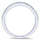 Wedding Band 14k White Gold Diamond Straight