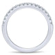 Wedding Band 14k White Gold Diamond Straight
