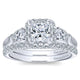 Wedding Band 14k White Gold Diamond Straight
