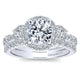 Wedding Band 14k White Gold Diamond Straight