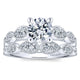 Wedding Band 14k White Gold Diamond Straight