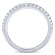 Wedding Band 14k White Gold Diamond Straight