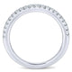 Wedding Band 14k White Gold Diamond Straight