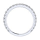 Wedding Band 14k White Gold Diamond Straight