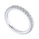 Wedding Band 14k White Gold Diamond Straight