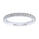 Wedding Band 14k White Gold Diamond Straight