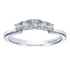 Wedding Band 14k White Gold Diamond Straight