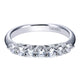 Wedding Band 14k White Gold Diamond Straight