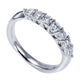 Wedding Band 14k White Gold Diamond Straight
