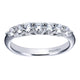 Wedding Band 14k White Gold Diamond Straight