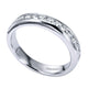 Wedding Band 14k White Gold Diamond Straight