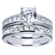 Wedding Band 14k White Gold Diamond Straight