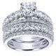 Wedding Band 14k White Gold Diamond Straight