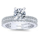 Wedding Band 14k White Gold Diamond Straight