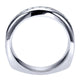 Wedding Band 14k White Gold Diamond Straight