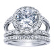 Wedding Band 14k White Gold Diamond Straight