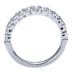 Wedding Band 14k White Gold Diamond Straight