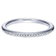 Wedding Band 14k White Gold Diamond Straight