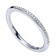 Wedding Band 14k White Gold Diamond Straight