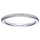 Wedding Band 14k White Gold Diamond Straight
