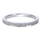 Wedding Band 14k White Gold Diamond Straight