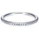 Wedding Band 14k White Gold Diamond Straight
