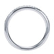 Wedding Band 14k White Gold Diamond Straight