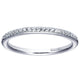Wedding Band 14k White Gold Diamond Straight