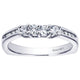 Wedding Band 14k White Gold Diamond Straight