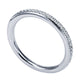 Wedding Band 14k White Gold Diamond Straight