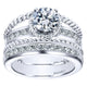 Wedding Band 14k White Gold Diamond Straight