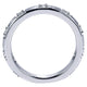 Wedding Band 14k White Gold Diamond Straight