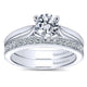 Wedding Band 14k White Gold Diamond Straight