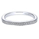 Wedding Band 14k White Gold Diamond Straight