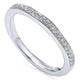Wedding Band 14k White Gold Diamond Straight