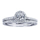 Wedding Band 14k White Gold Diamond Straight