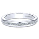 Wedding Band 14k White Gold Diamond Straight