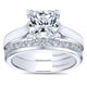 Wedding Band 14k White Gold Diamond Straight