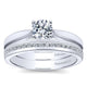 Wedding Band 14k White Gold Diamond Straight