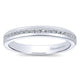 Wedding Band 14k White Gold Diamond Straight