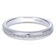 Wedding Band 14k White Gold Diamond Straight