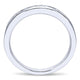 Wedding Band 14k White Gold Diamond Straight