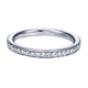 Wedding Band 14k White Gold Diamond Straight